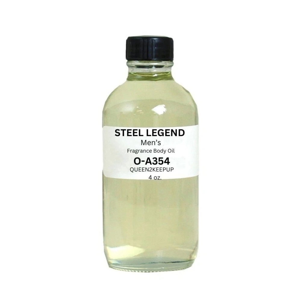 Steel Legend Men's Body Oil All Natural Fresh Aquatic and Adventurous Scent 4 oz